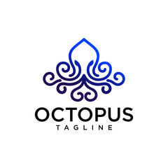 Fototapeta na wymiar Octopus Logo Templates
