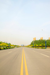 Fototapeta premium Urban road landscape