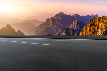 Highway Road and Beautiful Natural Landscape..