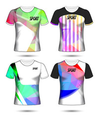 Set of soccer or football jersey template t-shirt style, Design your football club vector illustration