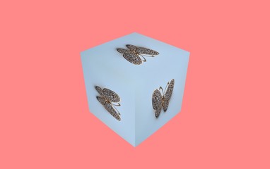 playing cards on white background