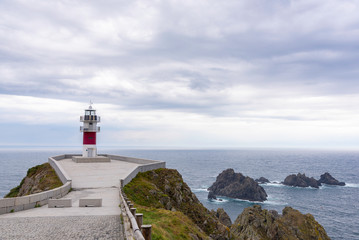 Fototapeta na wymiar Ortegal Cape lighthouse (Carino, La Coruna - Spain).