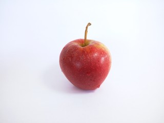red apple isolated on white background