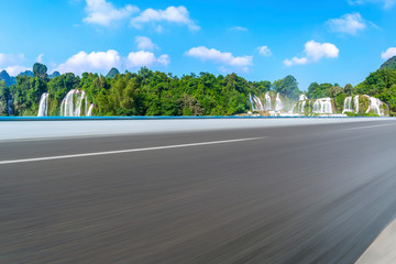 Highway Road and Beautiful Natural Landscape..