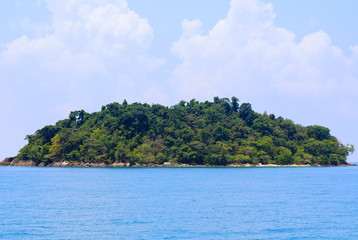 tropical island in the sea