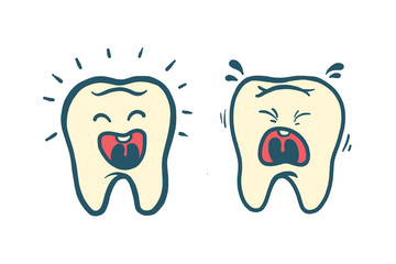 Teeth Illustration Vector Art
