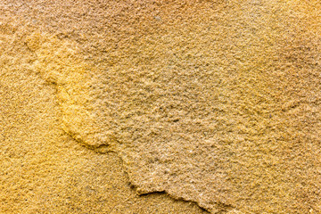 Treated natural stone. Not smooth rough surface of solid natural material. Background sandstone.