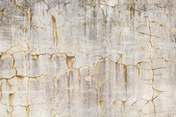 old grunge wall with cracks and stains texture close up