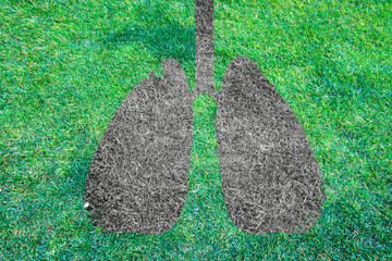 Lung cancer concept: protecting the environment