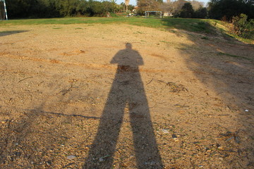 front shadow of a person
