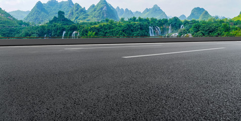 Highway Road and Beautiful Natural Landscape..