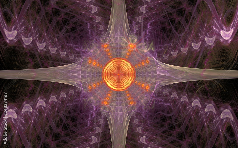 Fototapete digital generated image in the form of abstract geometric shapes of various shades and colors for us