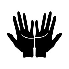 Heart line, palm reading (palmistry) - Vector