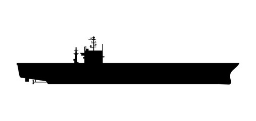Aircraft carrier warship - Vector © dnbr
