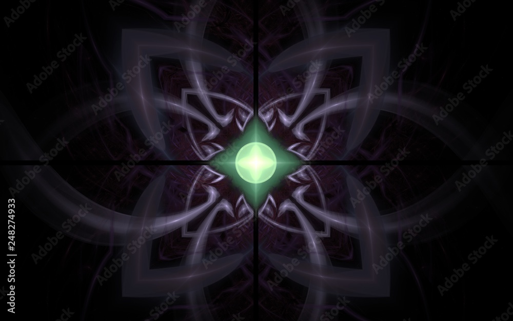 Fototapete digital generated image in the form of abstract geometric shapes of various shades and colors for us