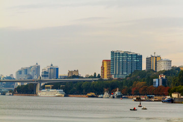 city Rostov-on-Don at sunset