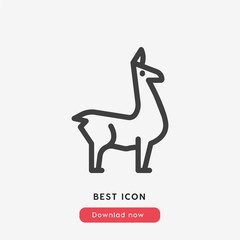 lama vector icon © Turgay Gasimli