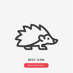 hedgehog icon vector