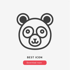 panda icon vector