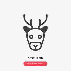 deer icon vector