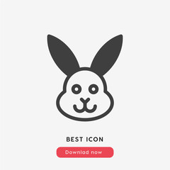 rabbit icon vector