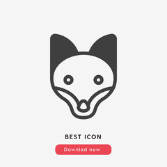 fox icon vector