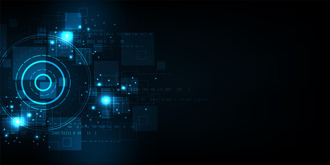 Obraz premium Vector background technology in the concept of digital.