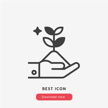 Green Growth Icon Vector