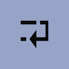 Arrow icon isolated sign symbol and flat style for app, web and digital design. Vector illustration.