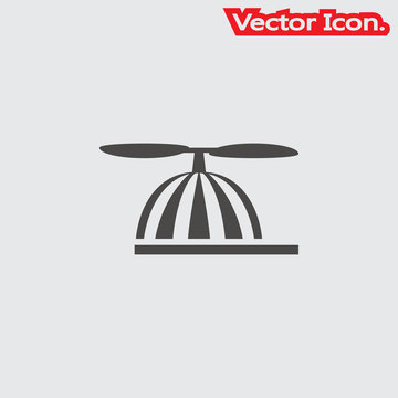 Propeller beanie icon isolated sign symbol and flat style for app, web and digital design. Vector illustration.