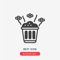 rubbish icon vector