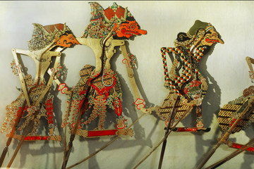 Naklejka premium wayang puppet a traditional javanese culture from indonesia 