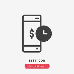 get money icon vector