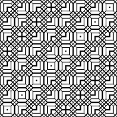 Design seamless monochrome geometric pattern