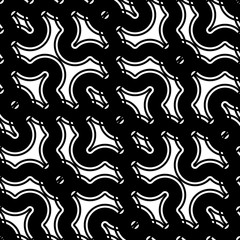 Design seamless monochrome zigzag pattern