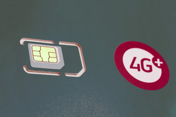 4g network concept illustrated by pictures on background
