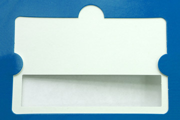 Vertical creative blank mockup from color textural design cardboard for smartphones vertical templates. Vertical mockup of designer blue paper. Portrait mocap with space for