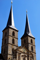 Fototapeta na wymiar The Michaelsberg Abbey in Bamberg, Bavaria, Germany