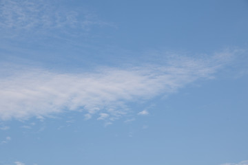 Colour of blue sky and white cloud.