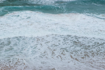 Ocean water view from above.