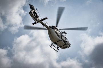 helicopter in the sky