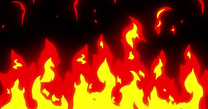 Dynamic Anime Fire Background - Stock Motion Graphics