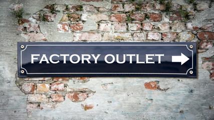 Sign 390 - FACTORY OUTLET