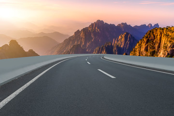 Highway Road and Beautiful Natural Landscape..