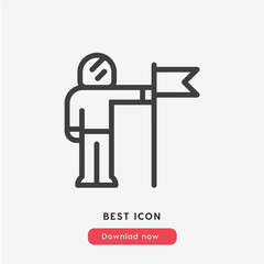 astronaut icon vector