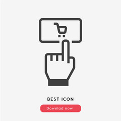 click to buy icon vector