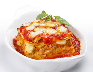Lasagne. Traditional Italian dish