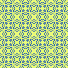 Fototapeta premium Seamless Pattern With Abstract Geometric Style. Repeating Sample Figure And Line. Vector illustration. Blue, light green color