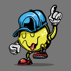 yellow emoticon hiphop dance