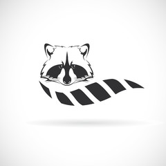Vector of raccoon design on white background. Wild Animals. Raccoon logo or icon. Easy editable layered vector illustration. © yod67